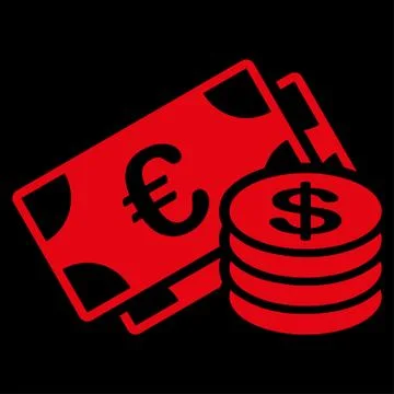 Dollar coins icon Ilustração Stock