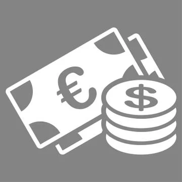 Dollar coins icon Ilustração Stock