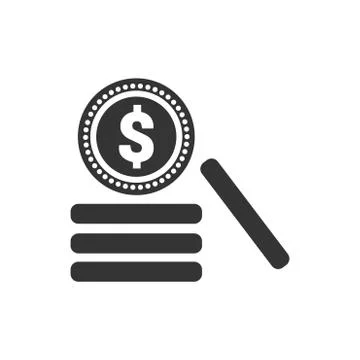 Dollar Coins Icon Illustrazione stock