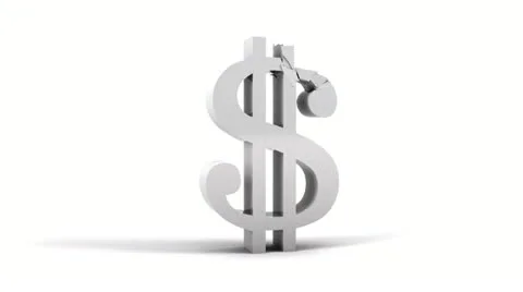 Dollar collapse with alpha channel Видео 21892673