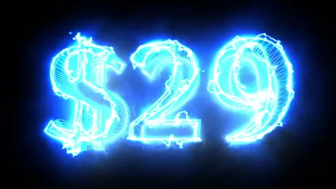 Dollar count up neon animation Vídeos de archivo 146215157