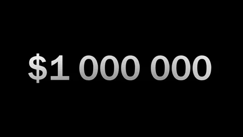 Dollar countdown animation one hundred Stock Footage 296340506