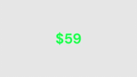 Dollar Counter Animation 0 to 100 Smooth Number Increase Finance Profit 4K Stock Footage 334980809