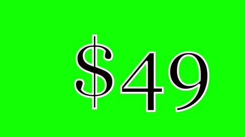 Dollar Counter Animation: 1to100 Explosive Growth Stock Footage 302469355