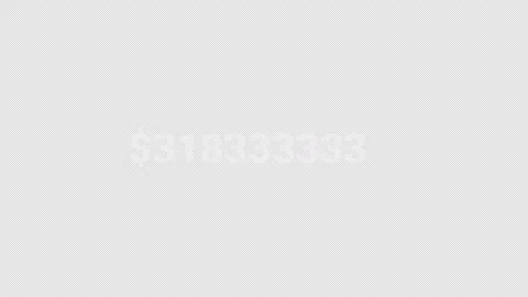 Dollar Counter Animation From One to One Billion Video stock 342588637