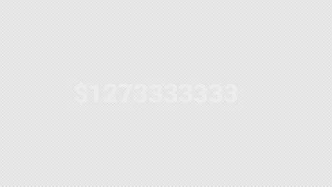 Dollar Counter Animation Reaching Five Billion Dollars Video stock 342588822