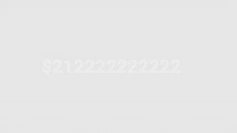 Dollar Counter Animation From Zero to One Trillion Dollars Video stock 342588923