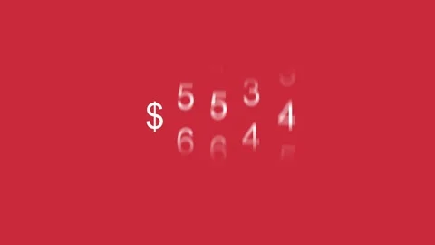 Dollar Counter Quick Animation Of UI Interface With Numbers Increasing Stock Footage 320473745
