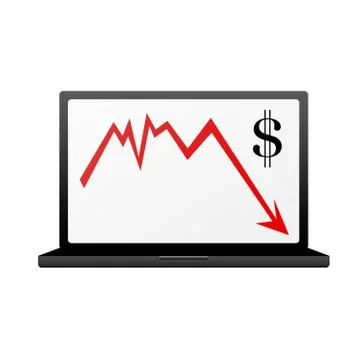 Dollar crisis Stock Illustration