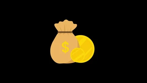 Dollar currency 2d animation video Video stock 287112637