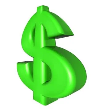 Dollar currency 3d Stock Illustration