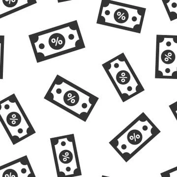 Dollar currency banknote icon in flat style. Dollar cash discount vector illu イラスト素材