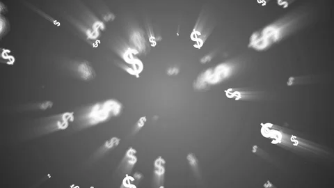 Dollar currency gray_background Stock Footage 89845562