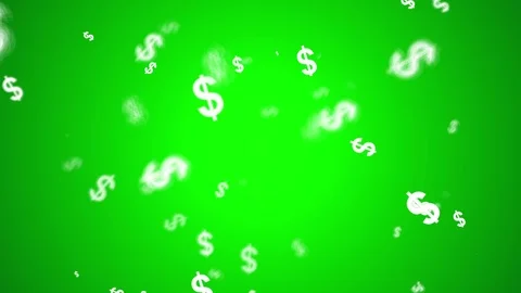 Dollar currency green background Stock Footage 88876510