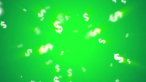 Dollar currency green_background Stock Footage 89846374