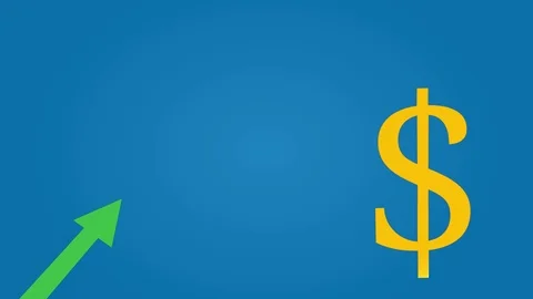 Dollar Currency Growth Chart Stock Footage 101560397