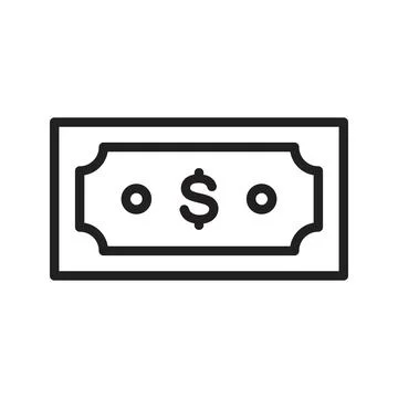 Dollar Currency icon vector image.  Illustrazione stock