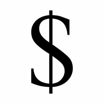Dollar currency symbol Stock Illustration