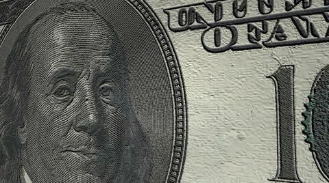 Dollar currency value down, decrease, negative. 库存影片 26071299