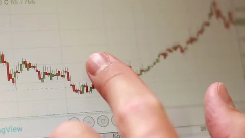 Dollar diagram on tablet 動画素材 74291835