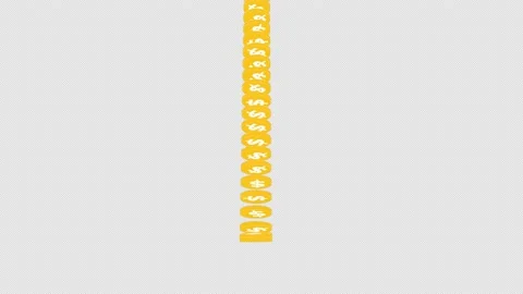 Dollar dropping Stock Footage 138535779