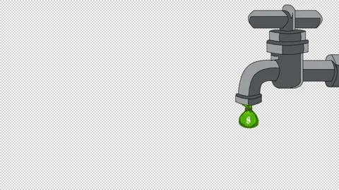 Dollar drops2 Stock Footage 307379513