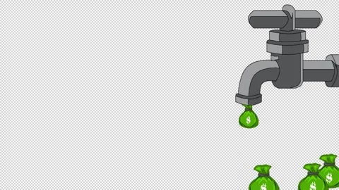 Dollar drops4 Stock Footage 307380279