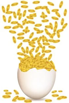 Dollar egg Stock-Illustration