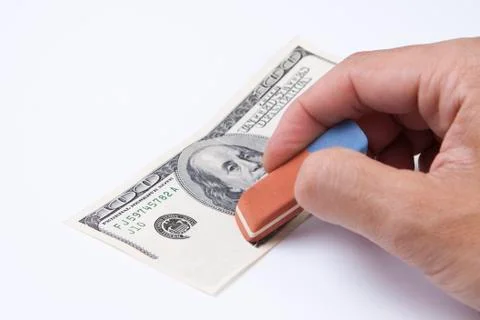 Dollar eraser Stock Photos