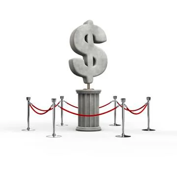 The dollar exhibit Illustrazione stock