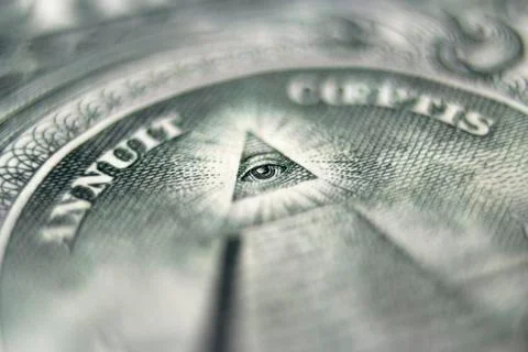 Dollar eye Stock Illustration