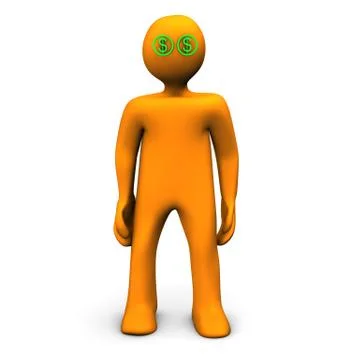 Dollar eyes Stock Illustration
