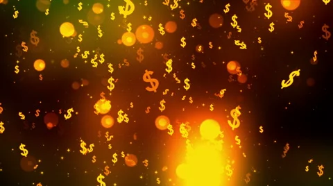Dollar Fall 3 Loopable Background Stock Footage 59590117