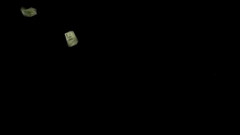 Dollar Falling Background Stock Footage 75208422