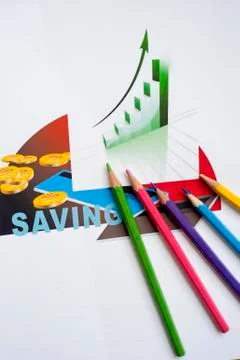 Dollar, the financial statements Stock-Illustration