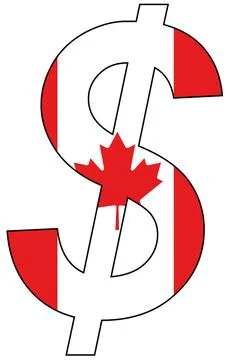 Dollar - flag of canada dollar - flag of canada - currency, valuta, anchor... Stock Photos
