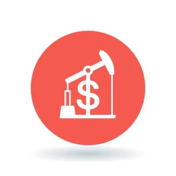 Dollar fuel icon Stock Illustration