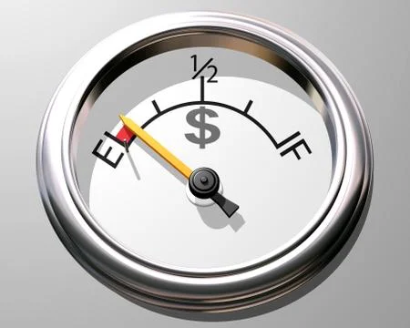 Dollar gauge Stock Illustration