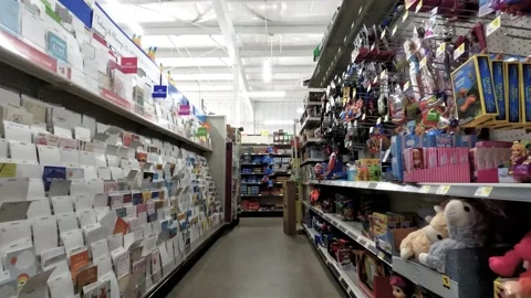 Dollar General retail store interior pan... | Stock Video | Pond5