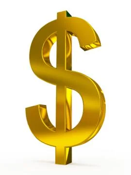 Dollar golden Stock Illustration