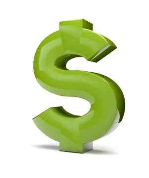 Dollar green Illustrazione stock