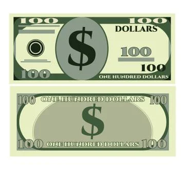 Dollar greenbacks icon, realistic style Stock Illustration