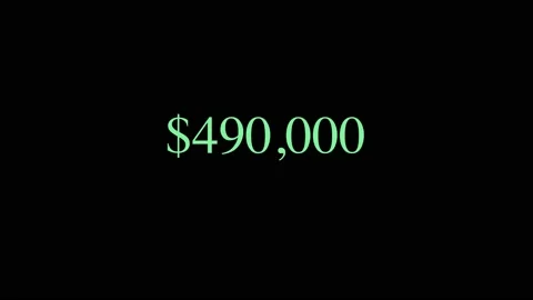 Dollar growth timer up to 1000000 (one million). Stock Footage 234299144