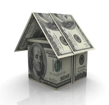 Dollar house Stock Illustration
