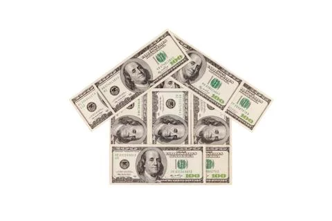 Dollar house Stock Photos