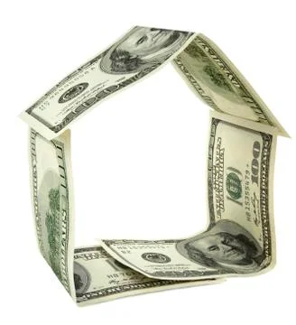 Dollar house Stock Photos