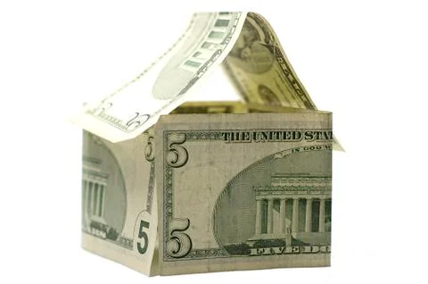 Dollar house Stock Photos