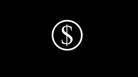 Dollar icon animated video Stock Footage 294938196