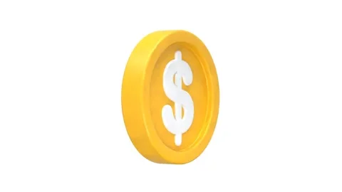 Dollar icon animation motion graphics video Stock Footage 278964324