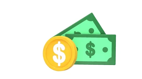 Dollar icon animation motion graphics video Stock Footage 278964328
